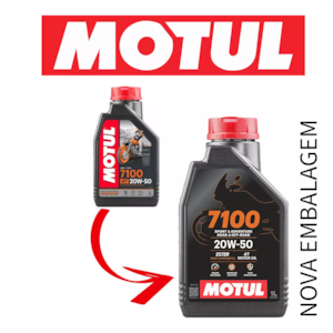 KIT 2 OLEO MOTUL 7100 4T 20W50 SINTETICO