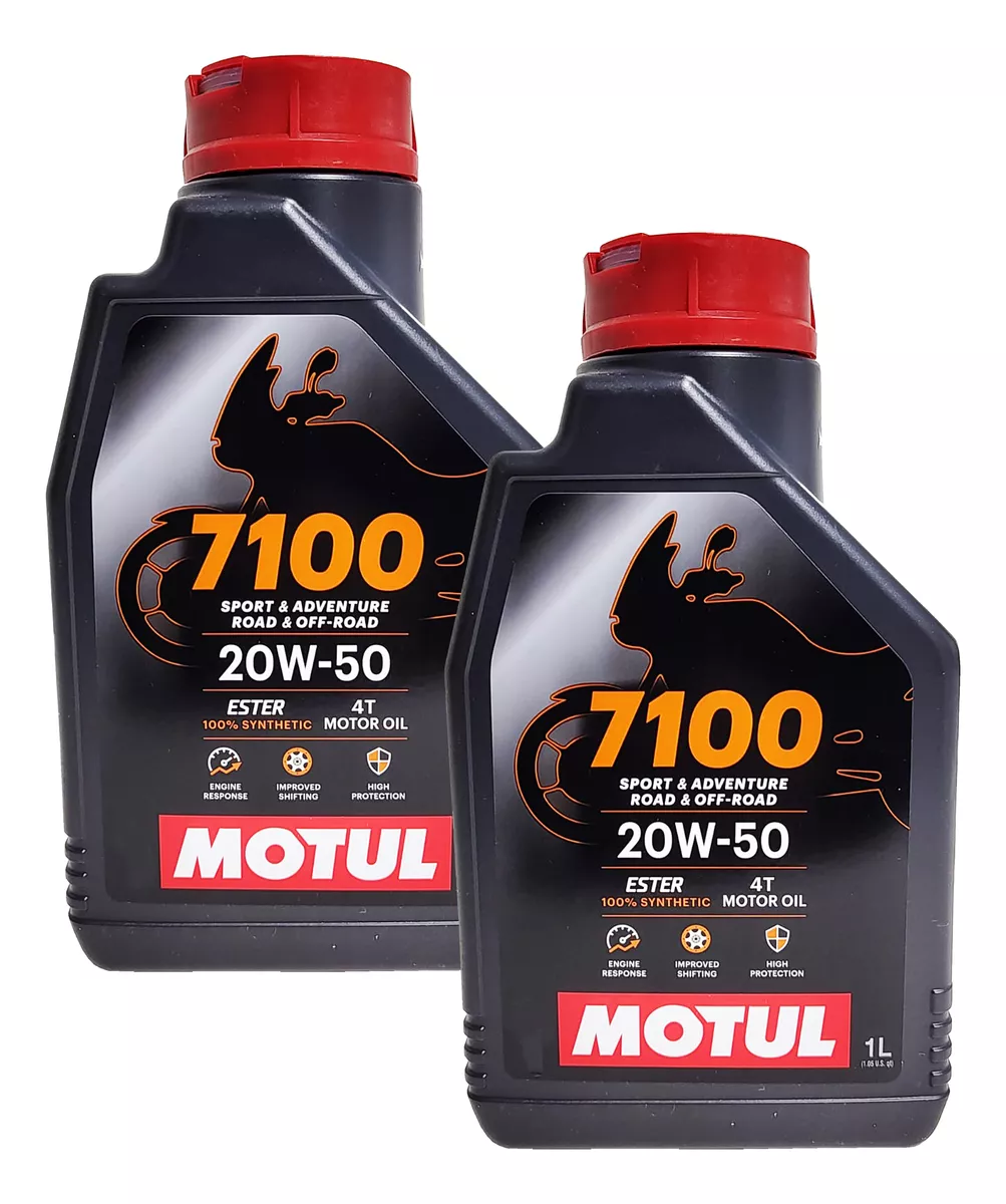 KIT 2 ÓLEO MOTUL 7100 4T 20W50 SINTÉTICO: Máxima Proteção e