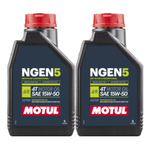 KIT 2 OLEO MOTUL NGEN 5 4T 15W50 