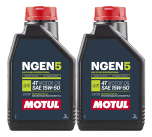 KIT 2 OLEO MOTUL NGEN 5 4T 15W50 