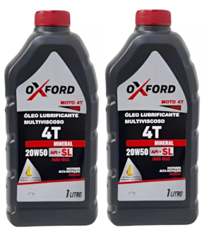 KIT 2 OLEO OXFORD 4T 20W50 MINERAL 