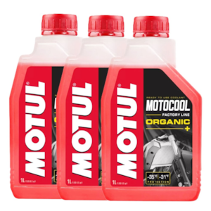 KIT 3  ADITIVO RADIADOR MOTUL MOTOCOOL FACTORY LINE ORGANIC (VERMELHO)