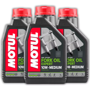 KIT 3 OLEO BENGALA MOTUL FORK OIL EXPERT MEDIUM 10W