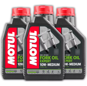KIT 3 OLEO BENGALA MOTUL FORK OIL EXPERT MEDIUM 10W