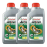 KIT 3 OLEO CASTROL ACTEVO STOP-START 10W30 4T