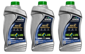 KIT 3 OLEO HEXXLUB 4T 10W30 SL SEMI SINTÉTICO
