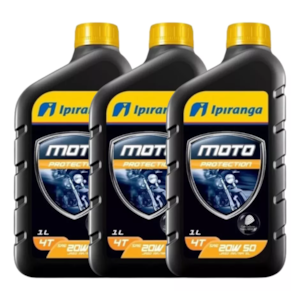 KIT 3 OLEO IPIRANGA 4T 20W50 SL MINERAL KIT 3 OLEO IPIRANGA 4T 20W50 SL MINERAL
