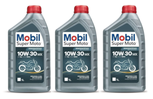 KIT 3 OLEO MOBIL 4T MX 10W30 SUPER MOTO SEMI SINTETICO