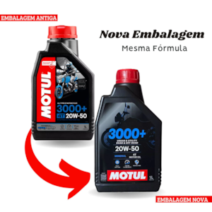 KIT 3 OLEO MOTUL 3000 4T 20W50 MINERAL