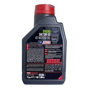 KIT 3 OLEO MOTUL 5100 4T 10W30 SEMI SINTETICO