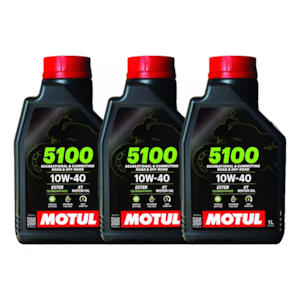 KIT 3 OLEO MOTUL 5100 4T 10W40