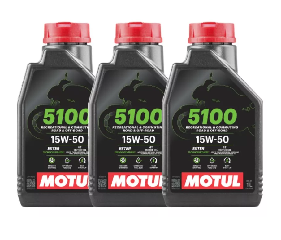 Descubra o Poder do KIT 3 ÓLEO MOTUL 5100 4T 15W50 para Sua Moto