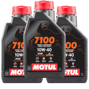 KIT 3 OLEO MOTUL 7100 4T 10W40 SL SINTETICO