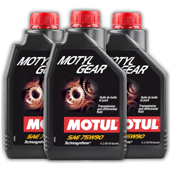 KIT 3 OLEO MOTUL MOTYLGEAR 75W90