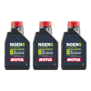 KIT 3 OLEO MOTUL NGEN 5 4T 15W50 