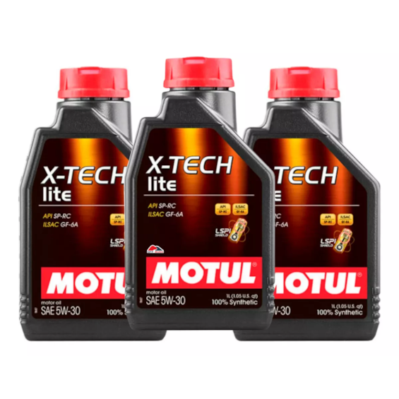 KIT 3 OLEO MOTUL X-TECH LITE 5W30 (CARRO)