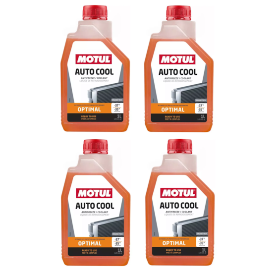 KIT 4 ADITIVO RADIADOR MOTUL AUTO COOL OPTIMAL -37C