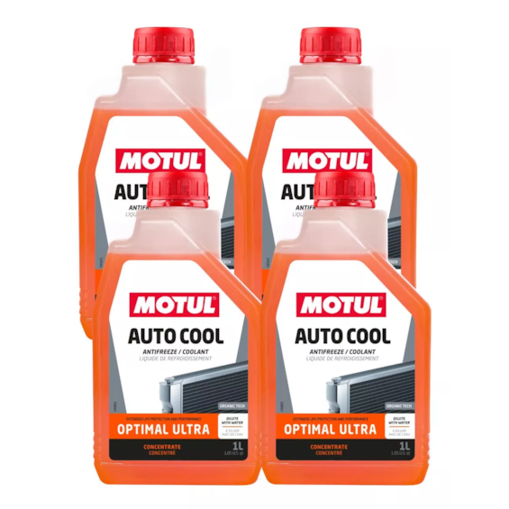 KIT 4 ADITIVO RADIADOR MOTUL AUTO COOL OPTIMAL -37C