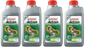 KIT 4 OLEO CASTROL ACTEVO STOP-START 10W30 4T