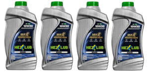 KIT 4 OLEO HEXXLUB 4T 10W30 SL SEMI SINTÉTICO