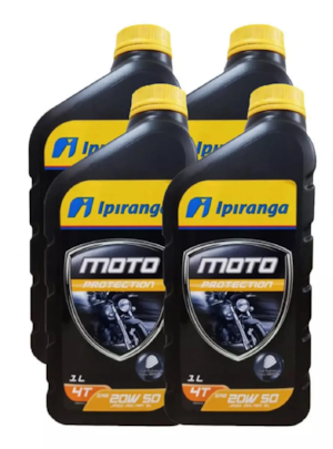 KIT 4 OLEO IPIRANGA 4T 20W50 SL MINERAL