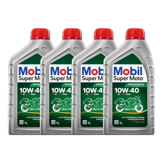 KIT 4 OLEO MOBIL 4T MX 10W40 SEMI SINTETICO KIT 4 OLEO MOBIL 4T MX 10W40 SEMI SINTETICO