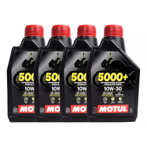 KIT 4 OLEO MOTUL 5000+ 4T 10W30 SJ SEMI SINTETICO 