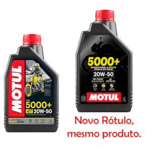 KIT 4 OLEO MOTUL 5000+ 4T 20W50 SEMI SINTETICO