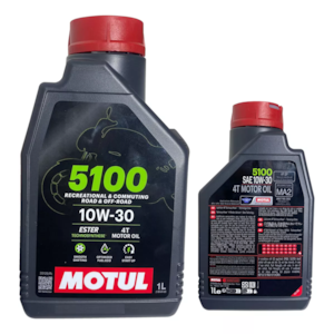 KIT 4 OLEO MOTUL 5100 4T 10W30 SEMI SINTETICO