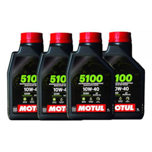 KIT 4 OLEO MOTUL 5100 4T 10W40