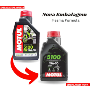 KIT 4 OLEO MOTUL 5100 4T 15W50