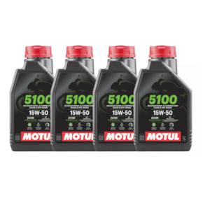 KIT 4 OLEO MOTUL 5100 4T 15W50