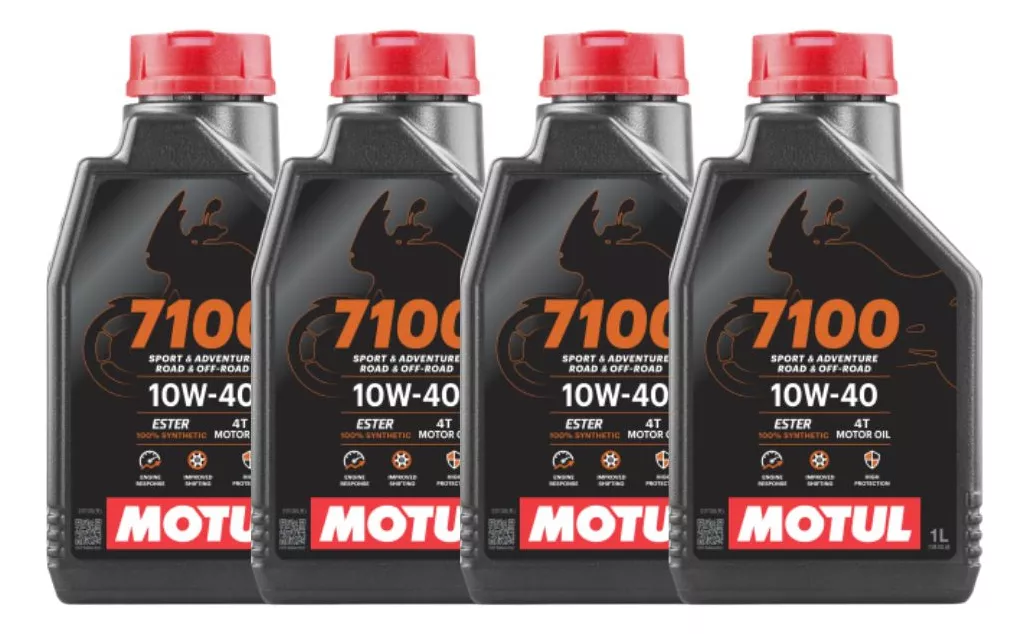 KIT 4 OLEO MOTUL 7100 4T 10W40 SL SINTETICO - Paulinho Motos