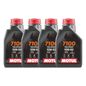 KIT 4 OLEO MOTUL 7100 4T 10W50 SINTETICO