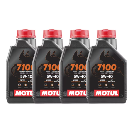 KIT 4 OLEO MOTUL 7100 4T 5W40 SL SINTETICO KIT 4 OLEO MOTUL 7100 4T 5W40 SL SINTETICO