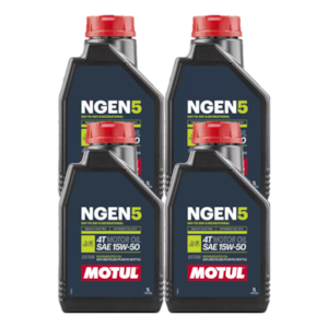 KIT 4 OLEO MOTUL NGEN 5 4T 15W50