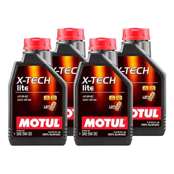 KIT 4 OLEO MOTUL X-TECH LITE 5W30 (CARRO)