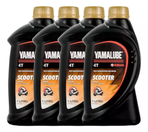 KIT 4 OLEO YAMALUBE SCOOTER 4T 10W40 SEMI SINTÉTICO API SL