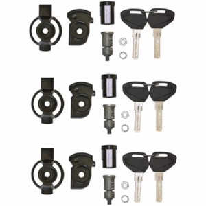 Kit Fechadura SL 103 (3 Jogos Miolo de Chaves) Baus Importados Givi