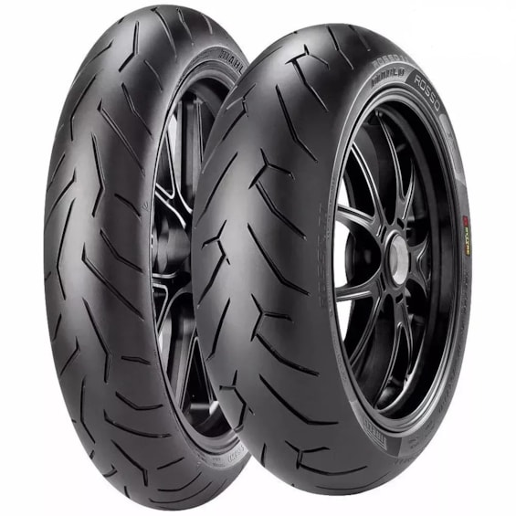 KIT PAR PNEU PIRELLI DIABLO ROSSO II FAZER 600 CB500 X / XJ6 120-70-17 + 160-70-17