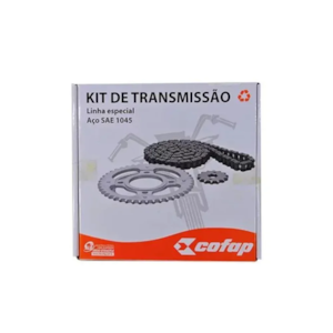 KIT TRANSMISSÃO RELAÇÃO COFAP FACTOR 150 2015- S/ RETENTOR (420007)