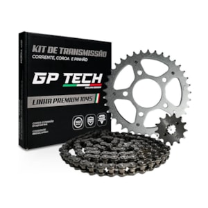 KIT TRANSMISSÃO RELAÇÃO GP TECH BROS 160 / XRE 190 S/ RETENTOR