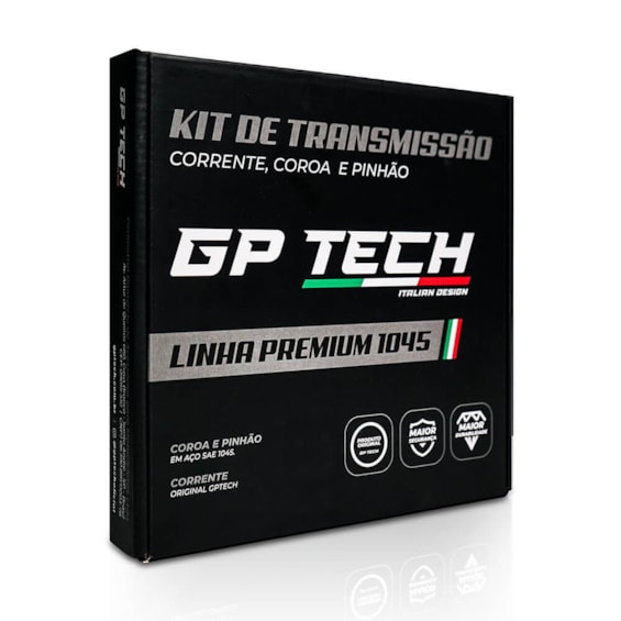KIT TRANSMISSÃO RELAÇÃO GP TECH CROSSER 150 S/ RETENTOR (C-41 P-14T 428H-122L)