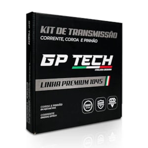 KIT TRANSMISSÃO RELAÇÃO GP TECH FAZER 250 2005-17 S/ RETENTOR (C-45 P-15T 428H-132L)