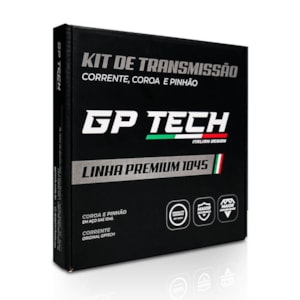 KIT TRANSMISSÃO RELAÇÃO GP TECH TWISTER 250 2001-08 S/ RETENTOR (C-37 P-13T 520H-106L)