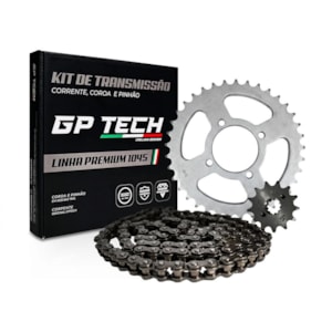 KIT TRANSMISSÃO RELAÇÃO GP TECH YBR 125 / FACTOR S/ RETENTOR (C-45 P-14T 428H-118L)