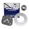 KIT TRANSMISSÃO RELAÇÃO RIFFEL BIZ100 13-15 S/ RETENTOR (C-34 P-14 428H-108L) TITANIUM