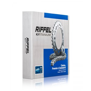 Kit Transmissão Relação Riffel CB 250 Twister 2016-17 ( 91182 )