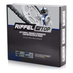 KIT TRANSMISSÃO RELAÇÃO RIFFEL CB 300F TWISTER 23-26 C/ RETENTOR (C-38 P-14 520H-110L) TOP