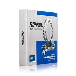 Kit Transmissão Relação Riffel Fazer 150 ( 91158 )